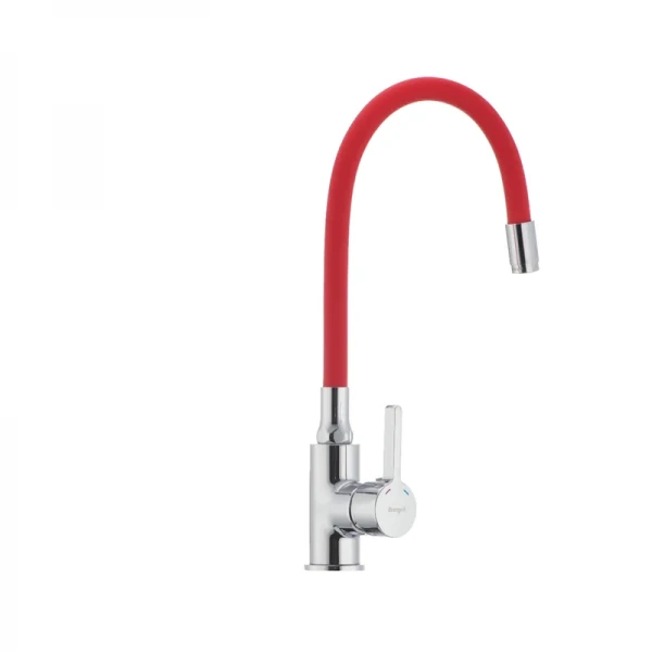Смеситель для кухни с гибким силиконовым изливом Ibergrif M22112-1 (IB0067)