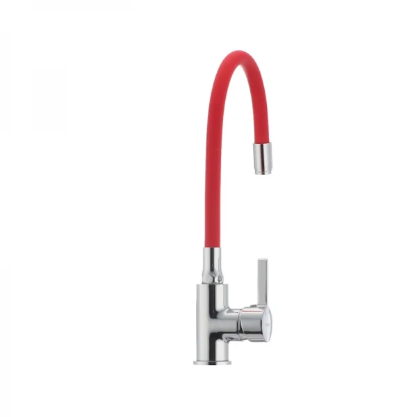 Смеситель для кухни с гибким силиконовым изливом Ibergrif M22112-1 (IB0067)