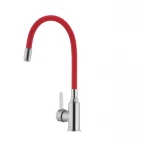 Смеситель для кухни с гибким силиконовым изливом Ibergrif M22112-1 (IB0067)