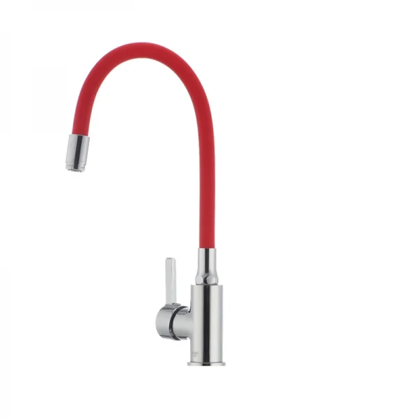 Смеситель для кухни с гибким силиконовым изливом Ibergrif M22112-1 (IB0067)