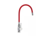 Смеситель для кухни с гибким силиконовым изливом Ibergrif M22112-1 (IB0067)