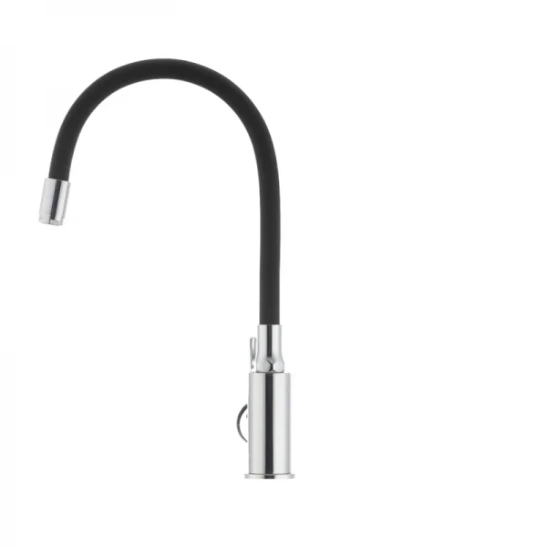 Смеситель для кухни с гибким силиконовым изливом Ibergrif M22112-2 (IB0068)