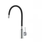 Смеситель для кухни с гибким силиконовым изливом Ibergrif M22112-2 (IB0068)