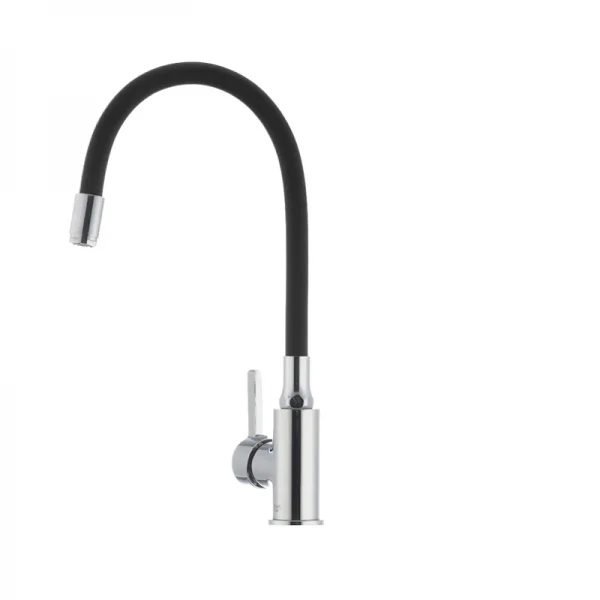 Смеситель для кухни с гибким силиконовым изливом Ibergrif M22112-2 (IB0068)