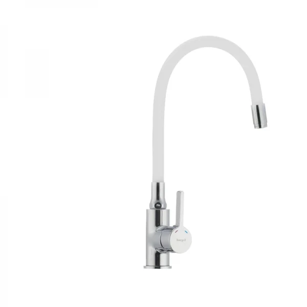 Смеситель для кухни с гибким силиконовым изливом Ibergrif M22112-3 (IB0069)