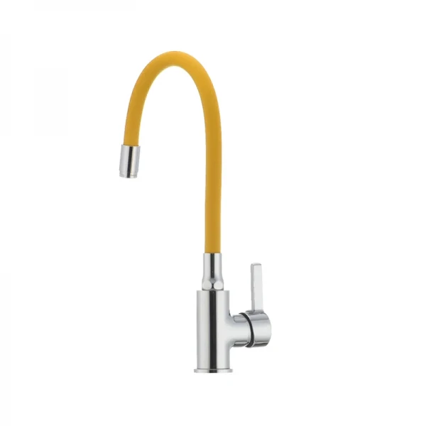 Смеситель для кухни с гибким силиконовым изливом Ibergrif M22112-4 (IB0070)