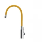 Смеситель для кухни с гибким силиконовым изливом Ibergrif M22112-4 (IB0070)