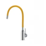 Смеситель для кухни с гибким силиконовым изливом Ibergrif M22112-4 (IB0070)