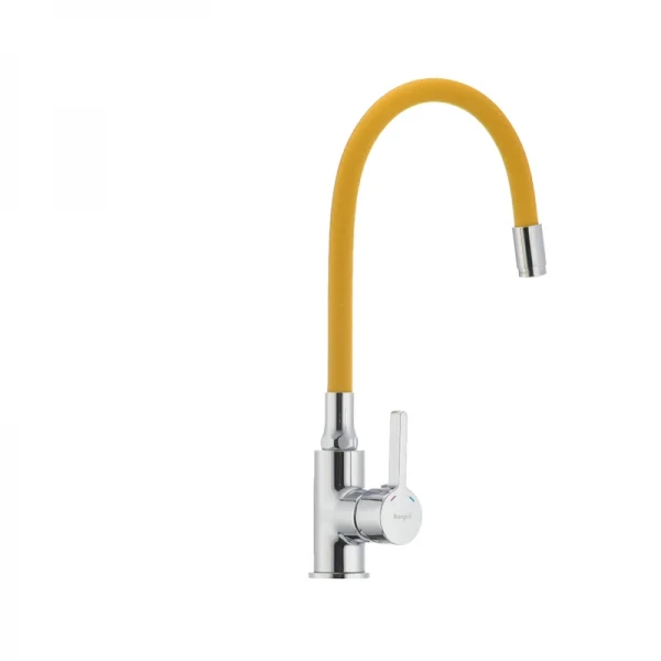 Смеситель для кухни с гибким силиконовым изливом Ibergrif M22112-4 (IB0070)