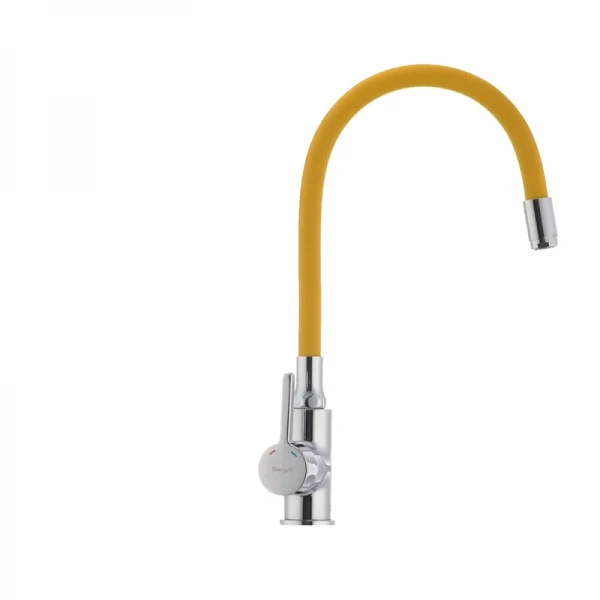 Смеситель для кухни с гибким силиконовым изливом Ibergrif M22112-4 (IB0070)