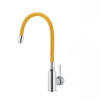 Смеситель для кухни с гибким силиконовым изливом Ibergrif M22112-4 (IB0070)