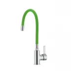 Смеситель для кухни с гибким силиконовым изливом Ibergrif M22112-5 (IB0071)