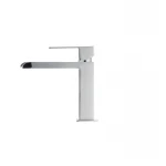 Смеситель для умывальника Ibergrif M11008 с изливом "Водопад" (IB0085)