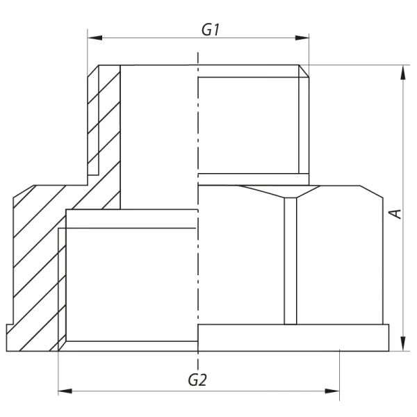 Переходник (коннектор) 3/4"x1-1/2" Koer KF.A0816 (KF0055)