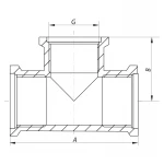 Трійник 3/4'' ВВВ Koer KF.T08F (KF0061)