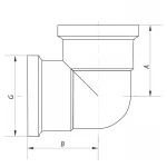 Кут 1'' ВВ Koer KF.L10F (KF0074)