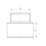 Удлинитель 1/2"-15мм (хром) Koer KF.E06-15.CHR (KF0093)