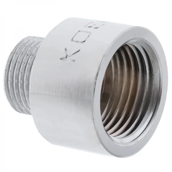 Переходник (коннектор) 3/8"х1/2" (хром) Koer KF.A0406.CHR (KF0137)