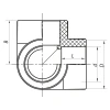Угол с тремя выходами 25 PPR Koer K0030.PRO (KP0037)