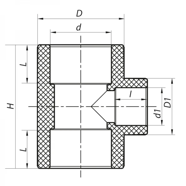 Трійник редукційний 63x32x63 PPR Koer K0053.PRO (KP0062)