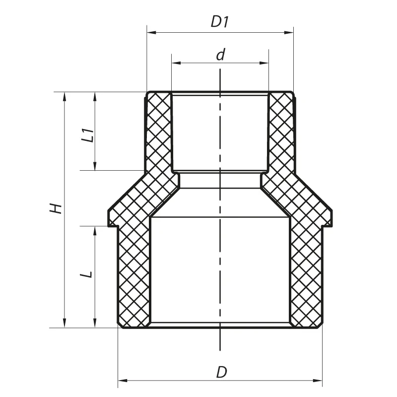 Муфта редукционная НB 32x25 PPR Koer K0058.PRO (KP0068)