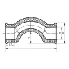 Обвод короткий Koer PPR 25 K0066.PRO (KP0078)