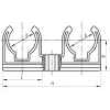 Подвійне кріплення для PPR труби 20 Koer K0080.PRO (KP0096)