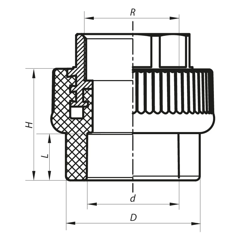 Муфта ВР 40x1.1/4F PPR Koer K0091.PRO (KP0109)
