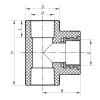 Тройник ВР 25x1/2F PPR Koer K0104.PRO (KP0124)