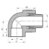 Угол НР 25x1/2M PPR Koer K0119.PRO (KP0142)