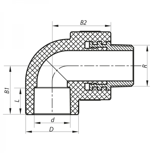 Кут ЗР 32x3/4M PPR Koer K0121.PRO (KP0144)