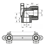 Планка монтажна 20x1 / 2F KOER K0127.PRO (KP0153)