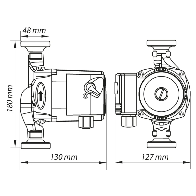 Насос циркуляційний відцентр. Koer KP.GRS-25 / 4-180 (KP0248)