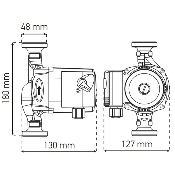 Насос циркуляційний відцентр. Koer KP.GRS-25 / 6-180 (KP0249)