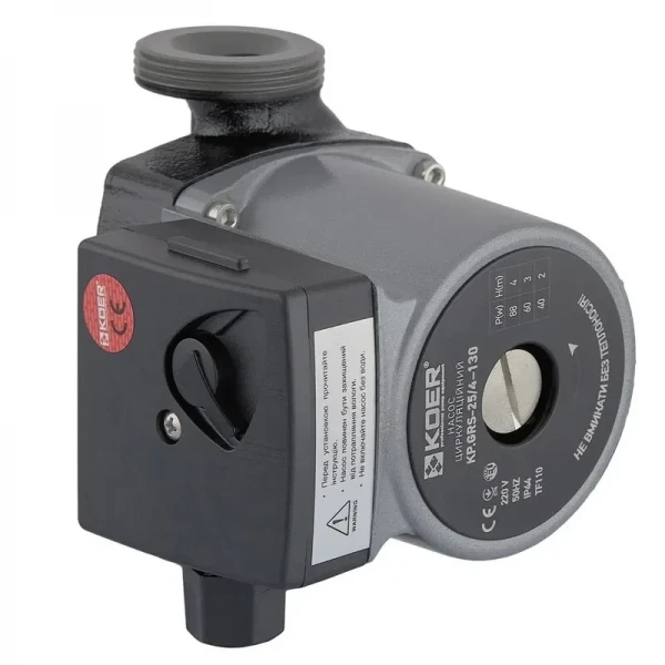 Насос циркуляционный центробеж. Koer KP.GRS-25/4-130 (с кабелем и вилкой) (KP0250)