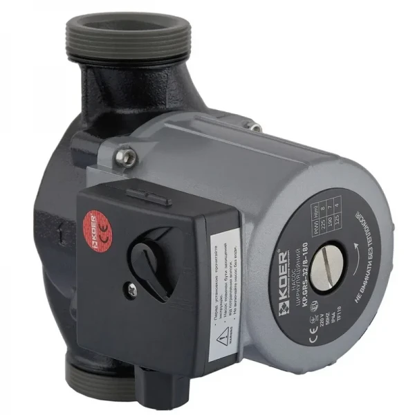 Насос циркуляционный центробеж. Koer KP.GRS-32/8-180 (с гайками, кабелем и вилкой) (KP0252)