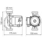 Насос циркуляційний відцентр. Koer KP.GRS-32 / 8-180 (KP0252)