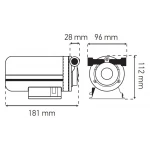 Насос повышения давления Koer KP.P15-GRS10 (с гайками, кабелем и вилкой) (KP0254)