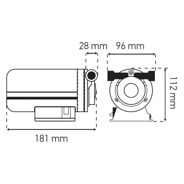 Насос повышения давления Koer KP.P15-GRS10 (с гайками, кабелем и вилкой) (KP0254)
