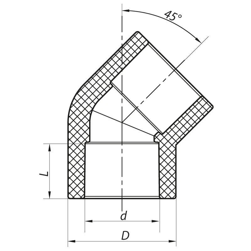 Угол 45 110 PPR Koer K0203.PRO (KP2568)