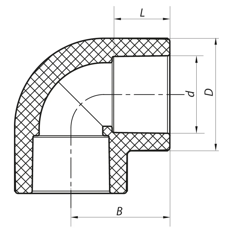 Угол 90 90 PPR Koer K0205.PRO (KP2570)