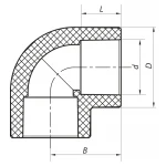 Кут 90 110 PPR Koer K0206.PRO (KP2571)