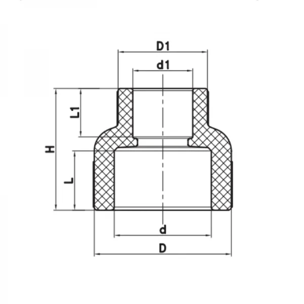 Муфта редукционная ВВ 75x32 PPR Koer K0207.PRO (KP2572)