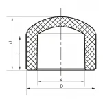 Заглушка поліпропіленова 75 Koer K0231.PRO (KP2596)