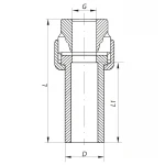 Разборное резьбовое соединение ВР 25x3/4F PPR Koer K0235.PRO (KP2600)