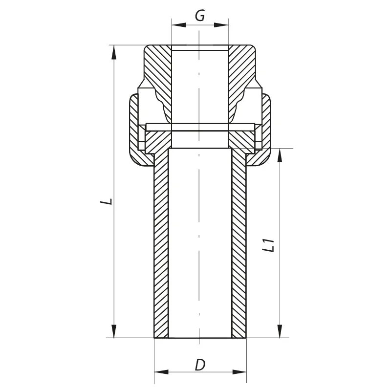 Разборное резьбовое соединение ВР 32x1F PPR Koer K0236.PRO (KP2601)