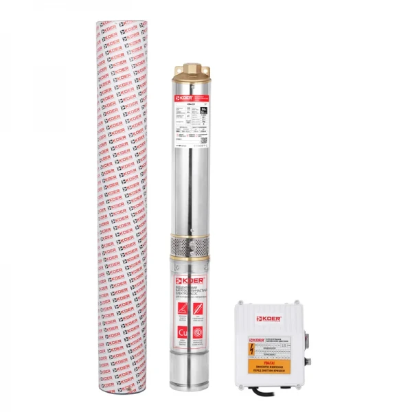 Насос скважин. центроб. Koer 4SDM 2/9 + пульт (KP2627)