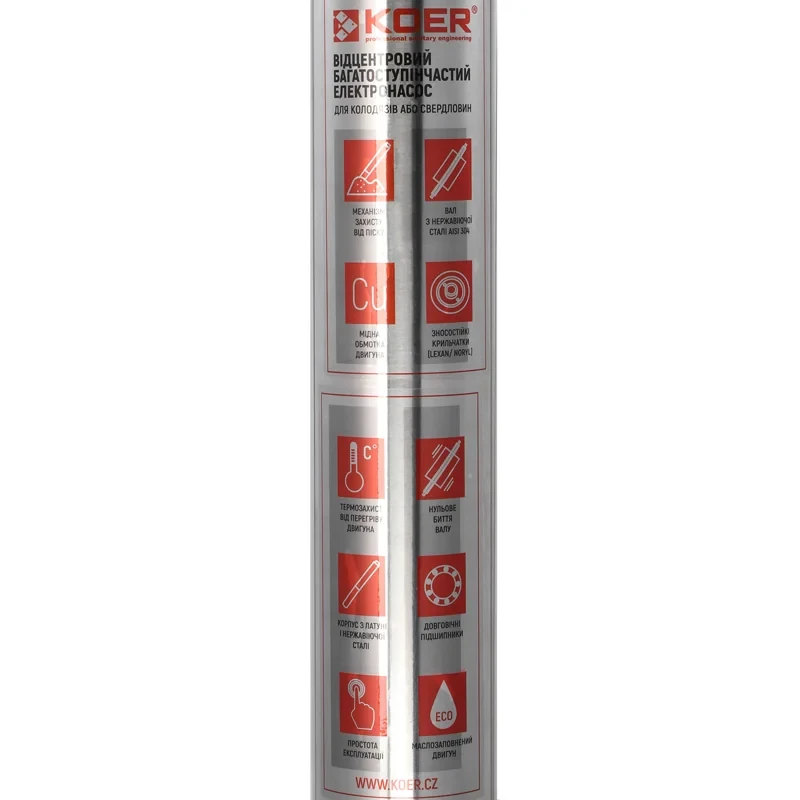 Насос скважин. центроб. Koer 4SDM 2/37 + пульт (KP2632)