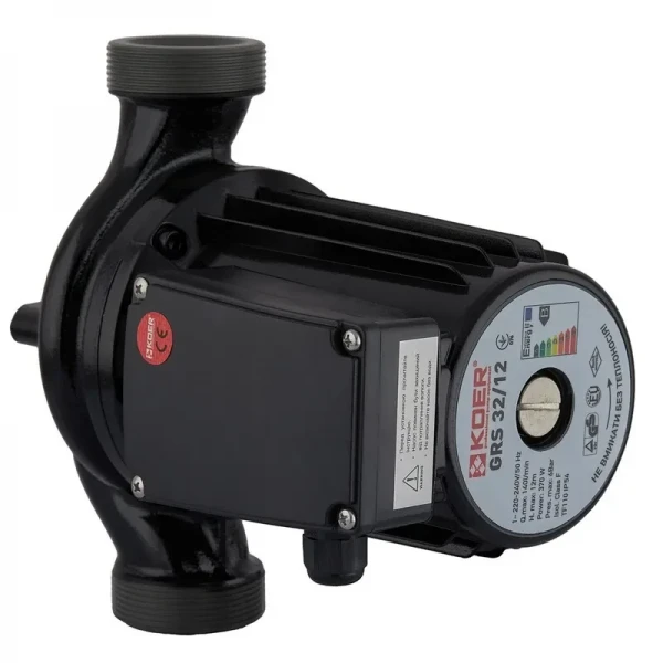 Насос циркуляционный Koer GRS 32/12 (с гайками, кабелем и вилкой) (KP2772)