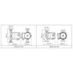 Насос циркуляционный Koer KP.GRS-32/6-180 (с гайками, кабелем и вилкой) (обмотка - медь) (KP2899)
